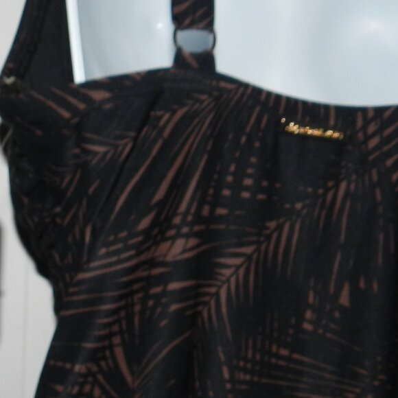 MICHAEL Kors Plus Size 18 Deep 1-Pc Swimsuit Abstract Palm🆕📦⌚🏃🏻💨⚡🚚 - Picture 11 of 16